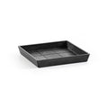 Small Square Saucer - 7 in x 7 in x 1 in - Dark Grey - Dark Grey,7 in x 7 in x 1 in