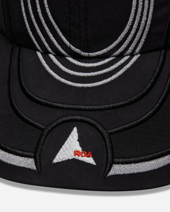 ROA Roa x Eightlines PURSUIT 6 Panel Cap Black Hats Caps YBUW2159FA129 BLK0001