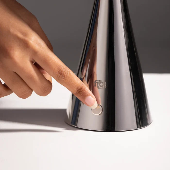 Expobazaar Chrome Portable Lamp Titanium
