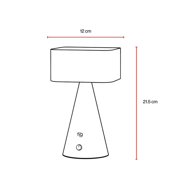 Expobazaar Chrome Portable Lamp Titanium
