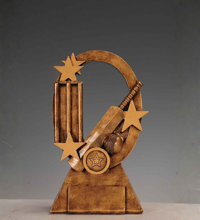 Expobazaar Cricket Champion Resin Trophy for Sports Decor
