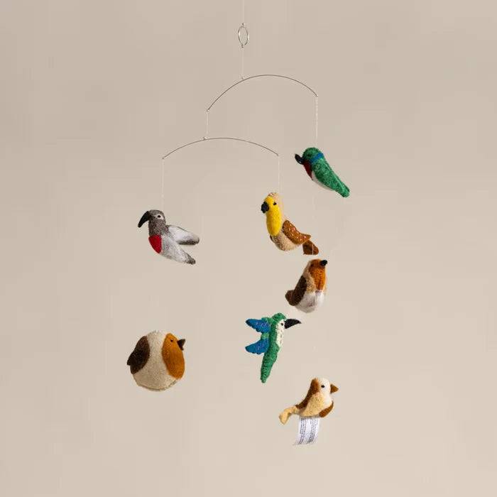 Expobazaar Felt Ornaments Hanging Mobile (Birds)