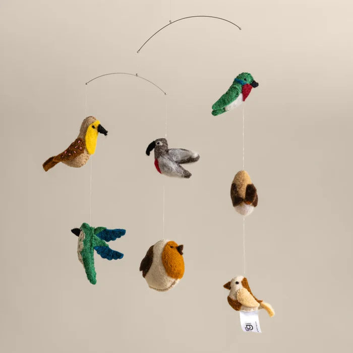 Expobazaar Felt Ornaments Hanging Mobile (Birds)