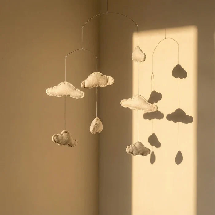 Expobazaar Felt Ornaments Hanging Mobile (Cloud)
