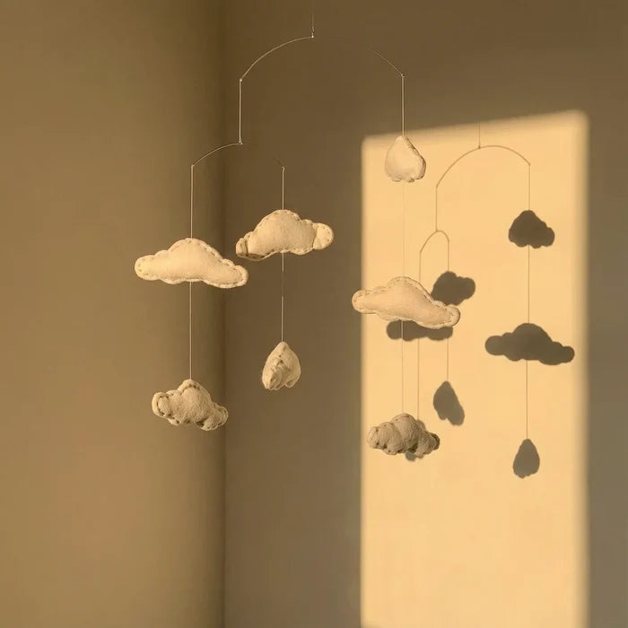 Expobazaar Felt Ornaments Hanging Mobile (Cloud)