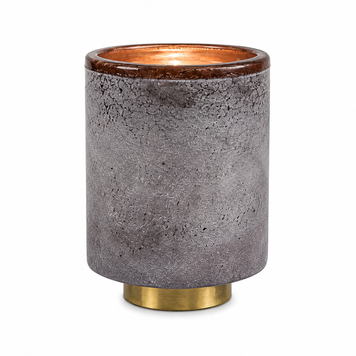 Expobazaar Glass Candle Holder, Blush