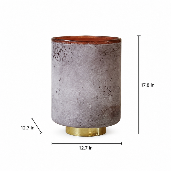 Expobazaar Glass Candle Holder, Blush