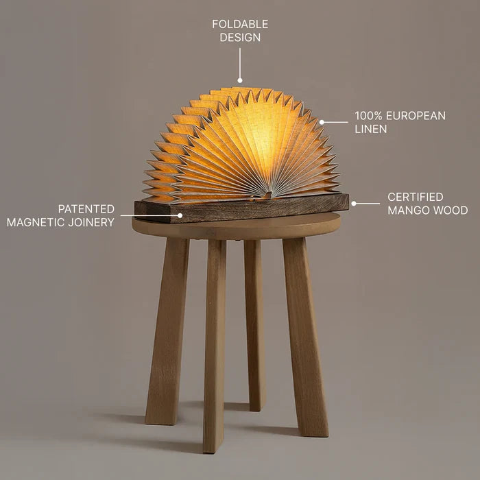 Expobazaar Linen Book Table Lamp