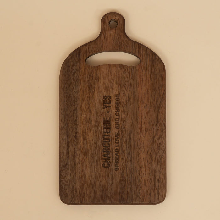 Mini mango wood cheese board with knife
