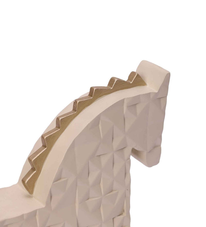 Expobazaar Modern Geometric Horse Resin Sculpture for Contemporary Decor
