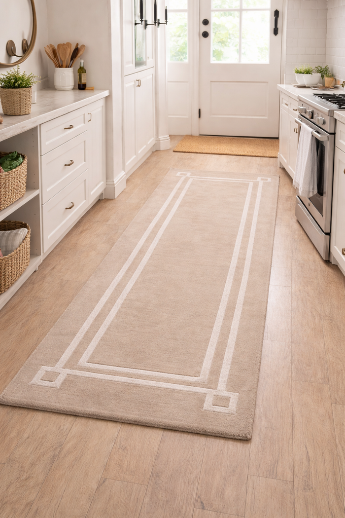 Expobazaar | Oblong Contours Wool-Viscose Hallway Runner