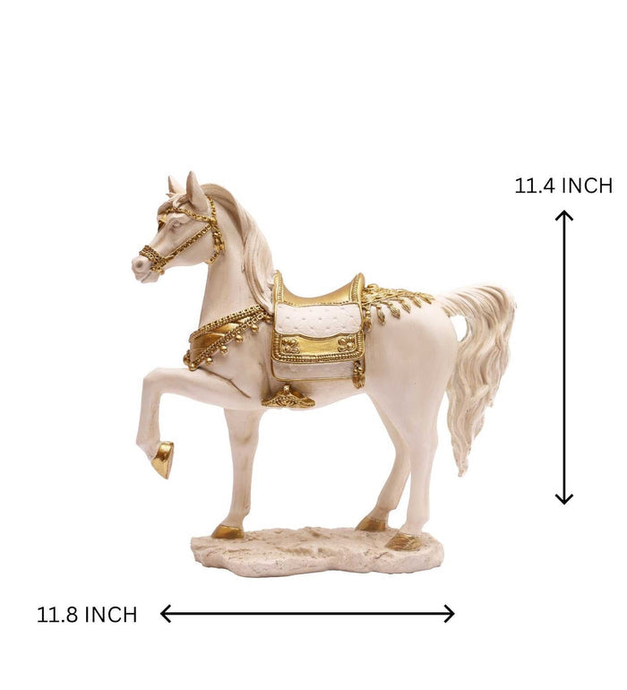 Expobazaar Royal Horse Resin Figurine for Luxury Decor