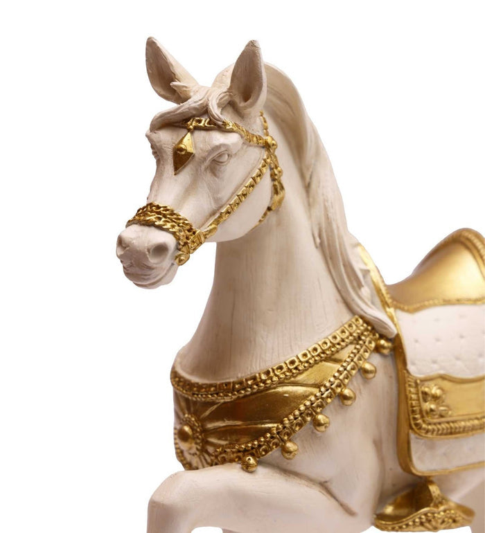 Expobazaar Royal Horse Resin Figurine for Luxury Decor