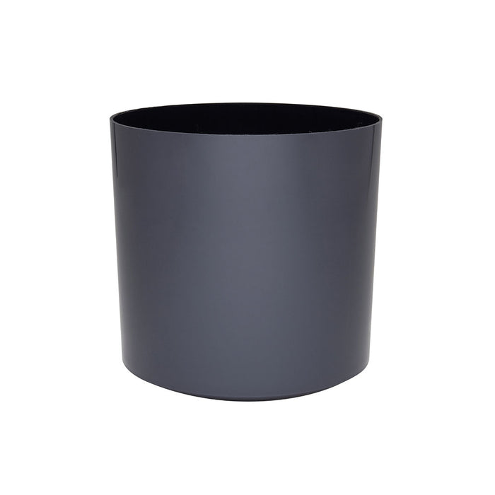 Cylinder Small Round Plastic Planter - 16 in x 16 in x 16 in - Charcoal - Charcoal,16 in x 16 in x 16 in