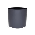 Cylinder Small Round Plastic Planter - 16 in x 16 in x 16 in - Charcoal - Charcoal,16 in x 16 in x 16 in