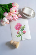 Flower Dishcloth Peony Flower Reusable Swedish Dish Cloth