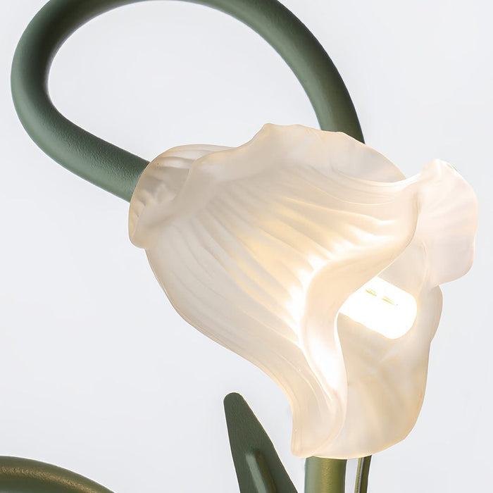 Flower Wall Light French Country Romantic Creative Lamp – Green Glass Wall Sconce | NordaLight