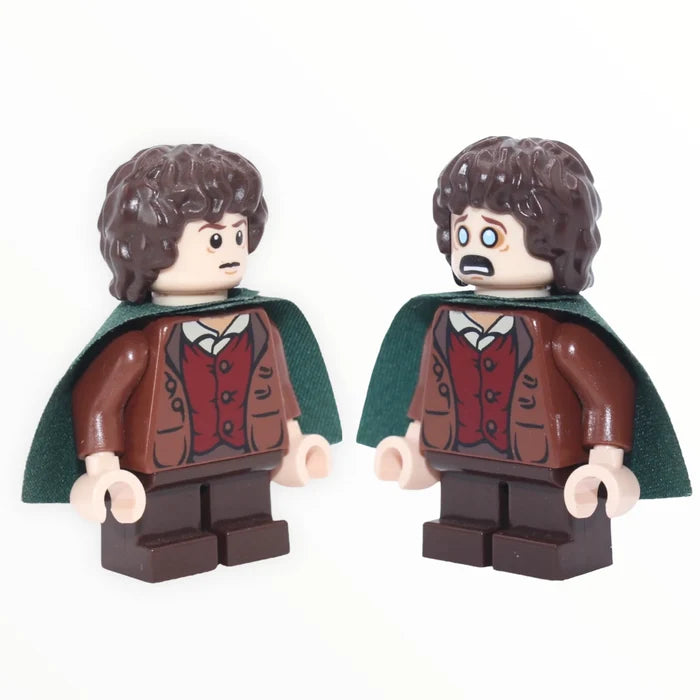 Frodo Baggins - Reddish Brown Jacket, Dark Brown Legs, Dark Green Cape
