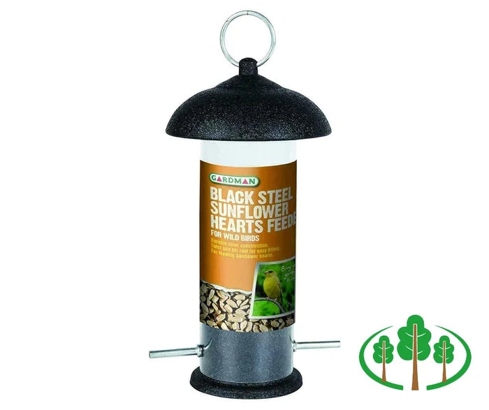 Gardman Black Steel Sunflower Hearts Feeder