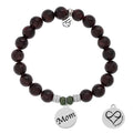 fix Garnet Stone Bracelet with Mom Endless Love Sterling Silver Charm