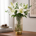 Glass Flower Vase | Smoke