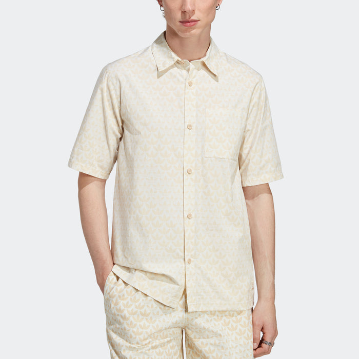 adidas Graphics Monogram Allover Print Shirt | Sand Strata | Men's