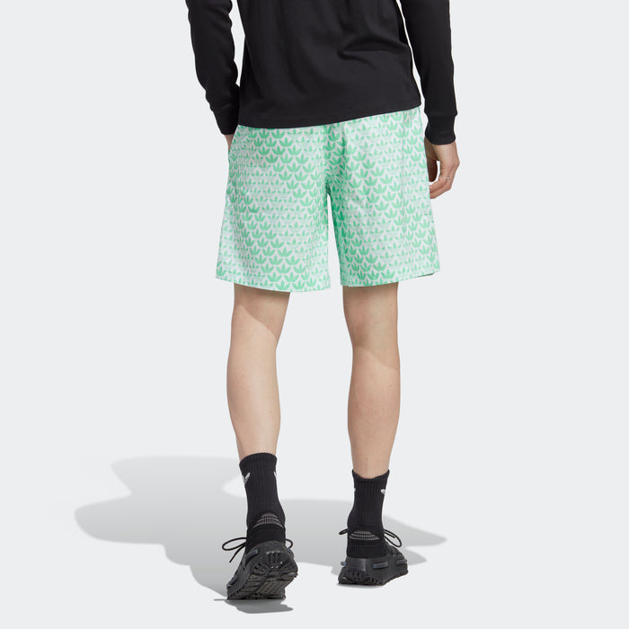 adidas Graphics Monogram Allover Print Shorts | Easy Green | Men's