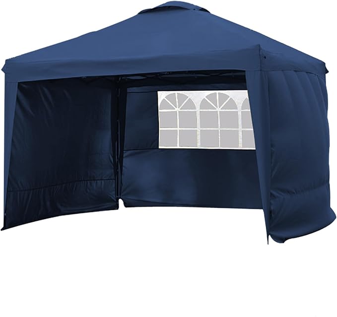 Hamilton 3m Pop Up Gazebo Sidewalls Navy Blue