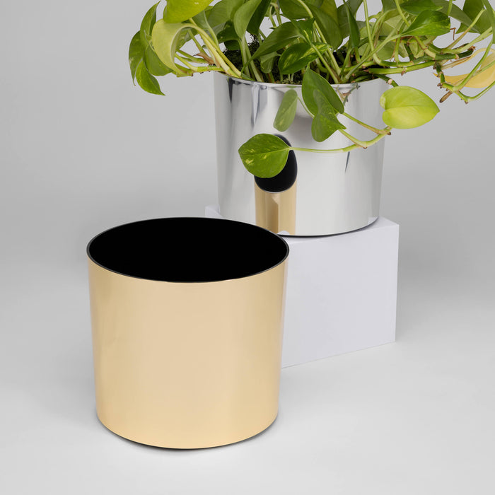 Hand-Foiled Tabletop Cylinder - 7in diam. x 6in