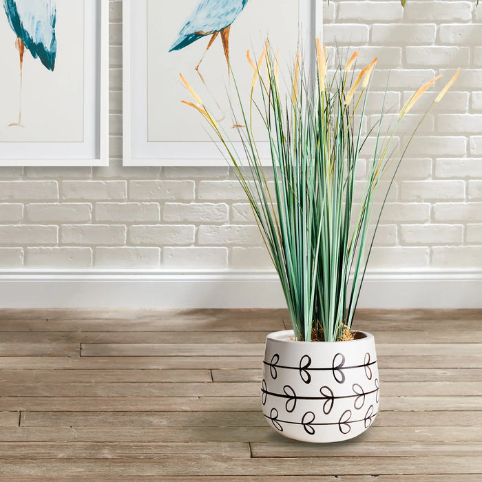 MILLIE HAND-PAINTED POT SMALL Villa Decor & Design