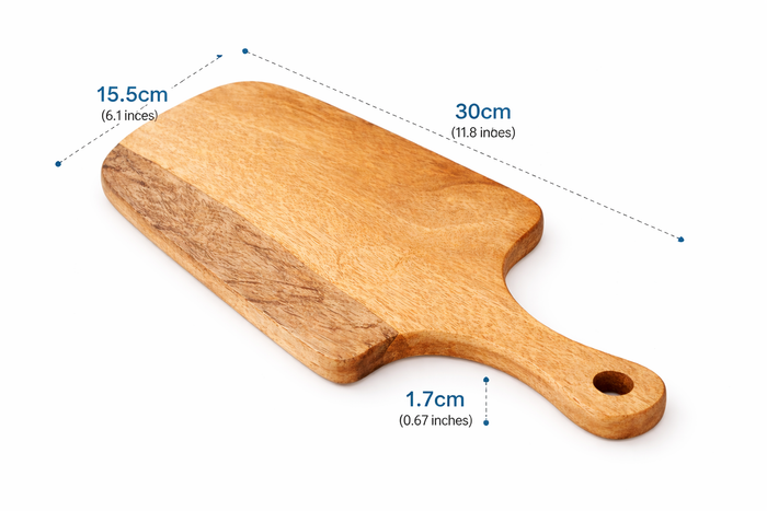 Handcrafted Mango Wood Chopping Board – Sleek, Durable, and Multifunctional