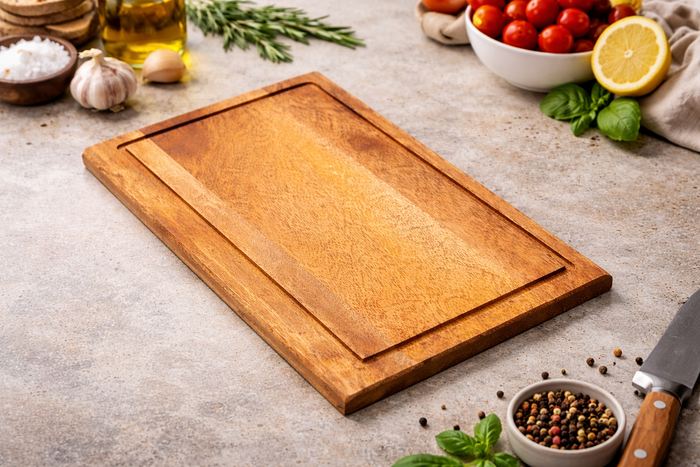 Handcrafted Wooden Chopping Board for Cooking & Prep