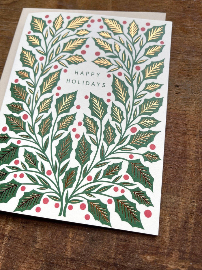 "Happy Holidays," Greeting Card Box