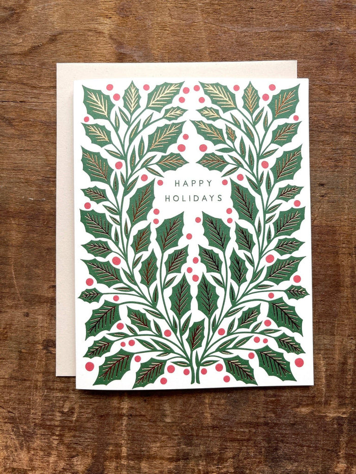 "Happy Holidays," Greeting Card Box