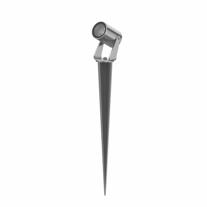 Hardwired LED Outdoor Landscape Spotlight 3W DC24V Aluminum Alloy Tempered Glass Stainless Steel Stake IP65 3000K | NordaLight