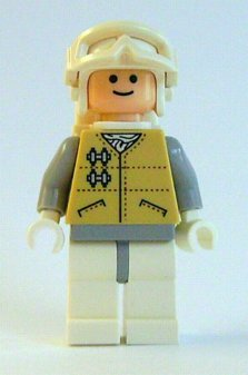 Hoth Rebel - Light Nougat Head, White Visor Snow Goggles