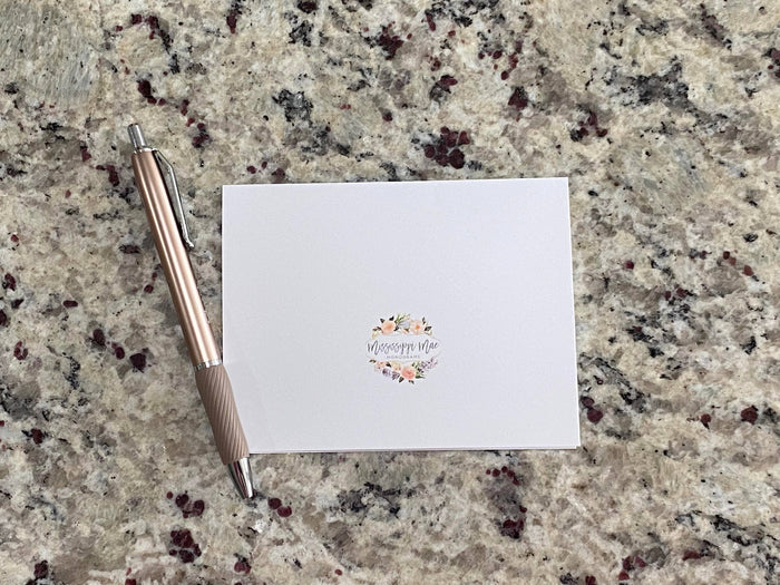 Hydrangea & Succulent Note Cards