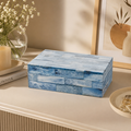 Indigo Inlay Decorative Storage Box Small