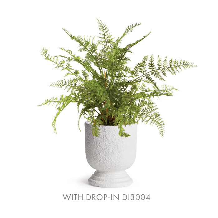 Isadora Small Footed Urn - White Concrete Decorative Planter Napa Home & Garden