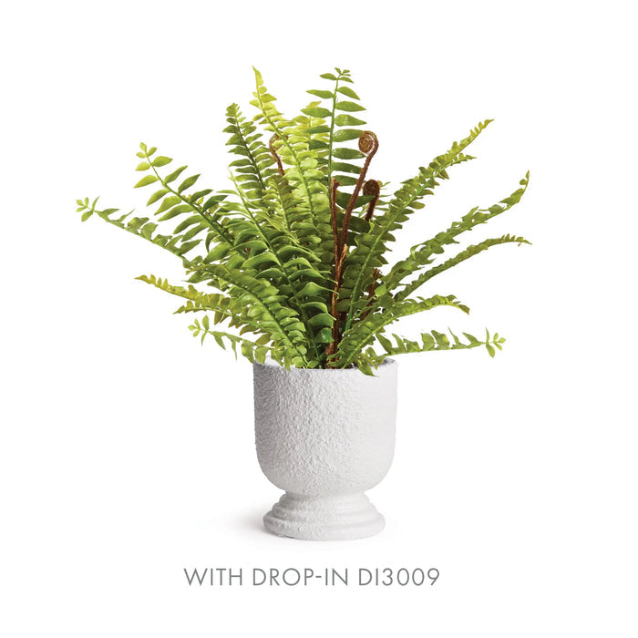 Isadora Small Footed Urn - White Concrete Decorative Planter Napa Home & Garden