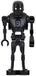 K-2SO Droid - Dark Bluish Gray and Silver Chest Panel