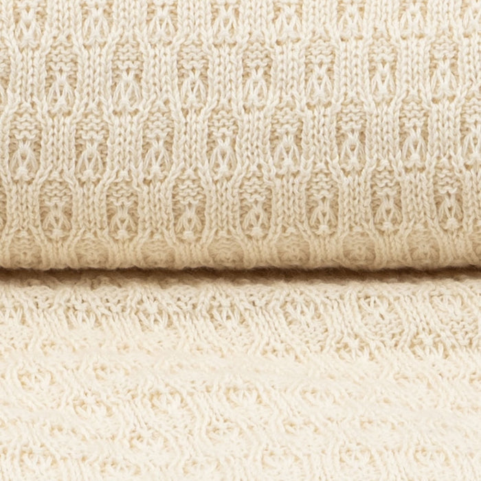 Konges Slojd – Fanga Fontana - Venti Pointelle Blanket GOTS – Antique White