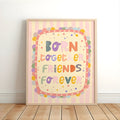 Lara & Kin - Art Print - Born Together Friends Forever