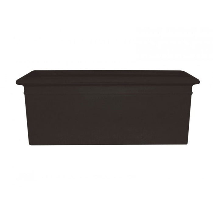 Curbside Large Rectangular Plastic Planter - 30.3 in x 12.3 in x 10.8 in - Black - Black,30.3 in x 12.3 in x 10.8 in
