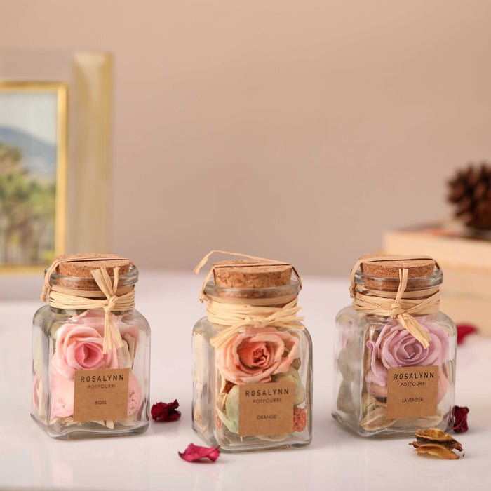 Lea Pastel Lilac Potpourri Set – Fusia, Lavender & Peach