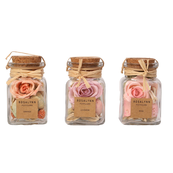 Lea Pastel Lilac Potpourri Set – Fusia, Lavender & Peach