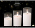 LED Wick Candle White 17.5cm
