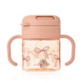 Liewood – Kai Tritan Straw Cup 280ml – Bows / Pale Tuscany