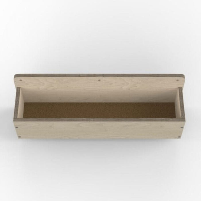 LiteZilla Wooden Storage Box filled with coloured LitePins, organized and ready for creative and therapeutic sensory play