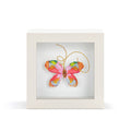 Living Boldly Pink Multi Butterfly Shadow Box - 4in